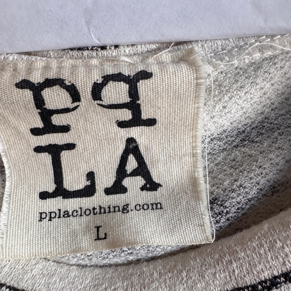 PPLA (L) Jordan Short Sleeve Tee Navy + White Striie - Picture 4 of 5